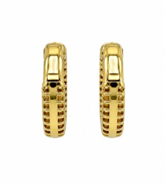 2.20 Ctw Lab Grown Diamond Earring in 925 Yellow Gold Plated