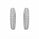 2.71 Ctw Lab Grown Diamond Earring in 925 Platinum Plated