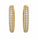 5.78 Ctw Lab Grown Diamond Earring In 925 Yellow Gold Plated