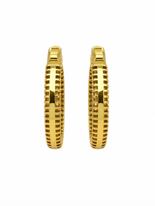 5.78 Ctw Lab Grown Diamond Earring In 925 Yellow Gold Plated