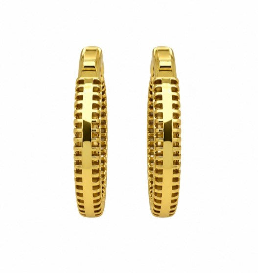 5.78 Ctw Lab Grown Diamond Earring In 925 Yellow Gold Plated