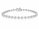 3.41 DEW Moissanite Bracelet In 925 Platinum Plated