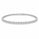 1.50 Ctw Lab Grown Diamond Bangle in 925 Platinum Plated