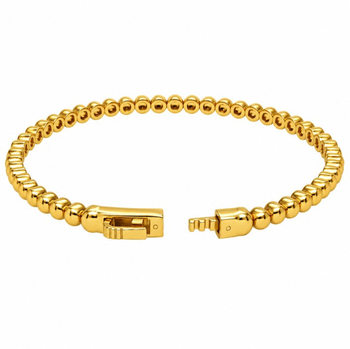 1.50 Ctw Lab Grown Diamond Flex Bangle in 925 Yellow Gold Plated