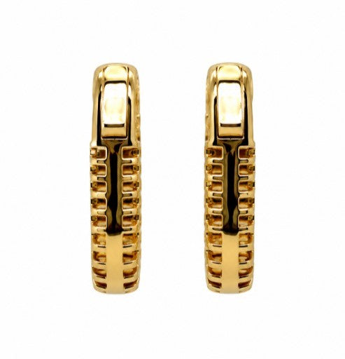 2.05 DEW  Moissanite Earring in 925 Yellow Gold Plated