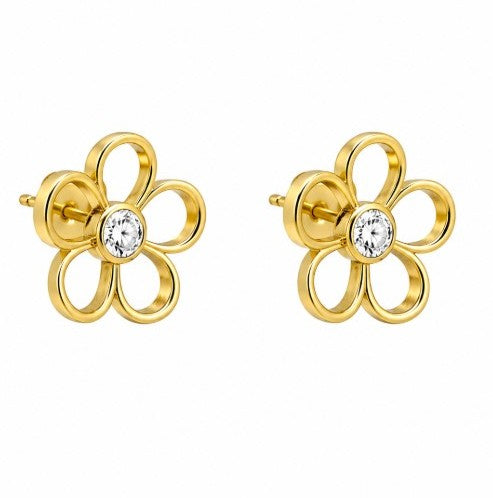 0.60 Ctw Lab Grown Diamond Earring in 925 Yellow Gold Plated