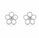 0.60 Ctw Lab Grown Diamond Earring in 925 Platinum Plated