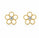0.60 Ctw Lab Grown Diamond Earring in 925 Yellow Gold Plated