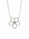 0.58 DEW Moissanite Necklace in 925 Platinum Plated