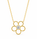 0.50 Ctw Lab Grown Diamond Necklace in 925 Yellow Gold Plated