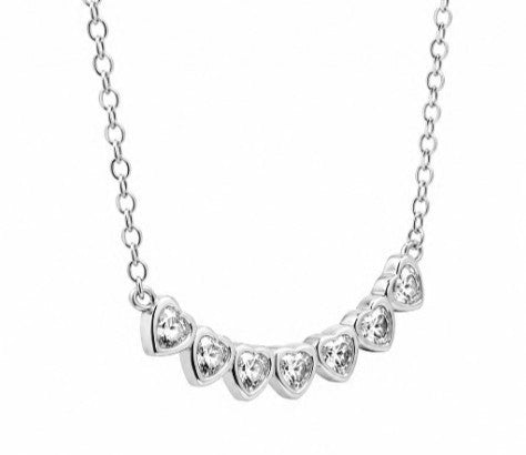 0.70 Ctw Lab Grown Diamond Necklace in 925 Platinum Plated