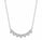 0.70 Ctw Lab Grown Diamond Necklace in 925 Platinum Plated