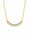 0.84 DEW Moissanite Necklace in 925 Yellow Gold Plated