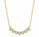 0.70 Ctw Lab Grown Diamond Necklace in 925 Yellow Gold Plated