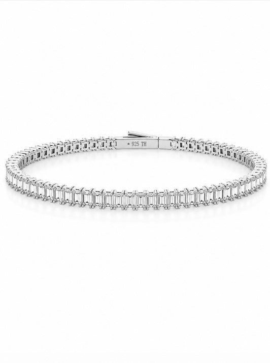 8.27 DEW Moissanite Bangle in 925 Platinum Plated