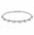 2.00 Ctw Lab Grown Diamond Felx Bangle in 925 Platinum Plated