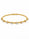 1.43 DEW Moissanite Bangle in 925 Yellow Gold Plated