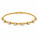 2.00 Ctw Lab Grown Diamond Felx Bangle in 925 Yellow Gold Plated