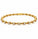 2.00 Ctw Lab Grown Diamond Felx Bangle in 925 Yellow Gold Plated