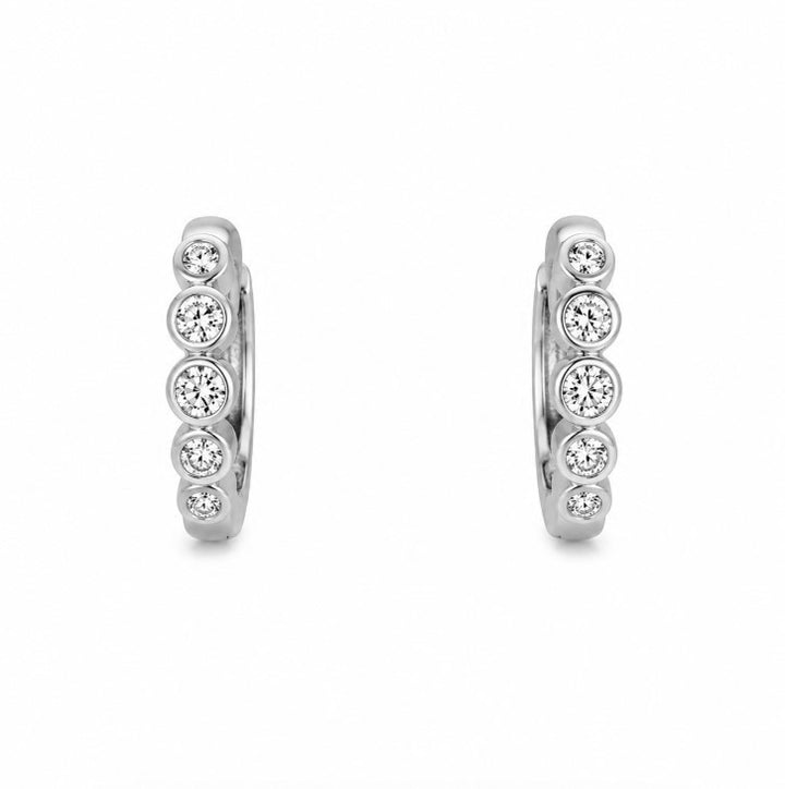 0.31 Ctw Lab Grown Diamond Earring in 925 Platinum Plated