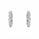 0.31 Ctw Lab Grown Diamond Earring in 925 Platinum Plated