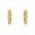0.31 Ctw Lab Grown Diamond Earring in 925 Yellow Gold Plated