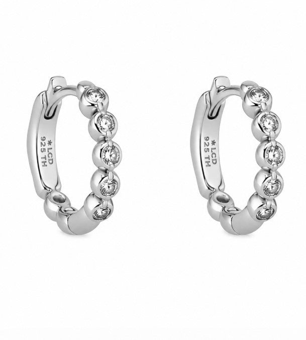 0.31 Ctw Lab Grown Diamond Earring in 925 Platinum Plated