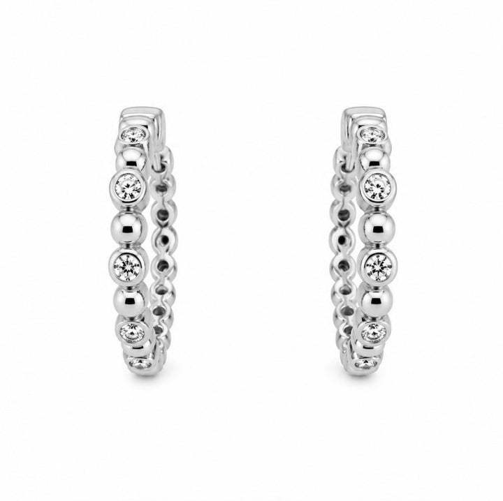0.37 Ctw Lab Grown Diamond Earring in 925 Platinum Plated