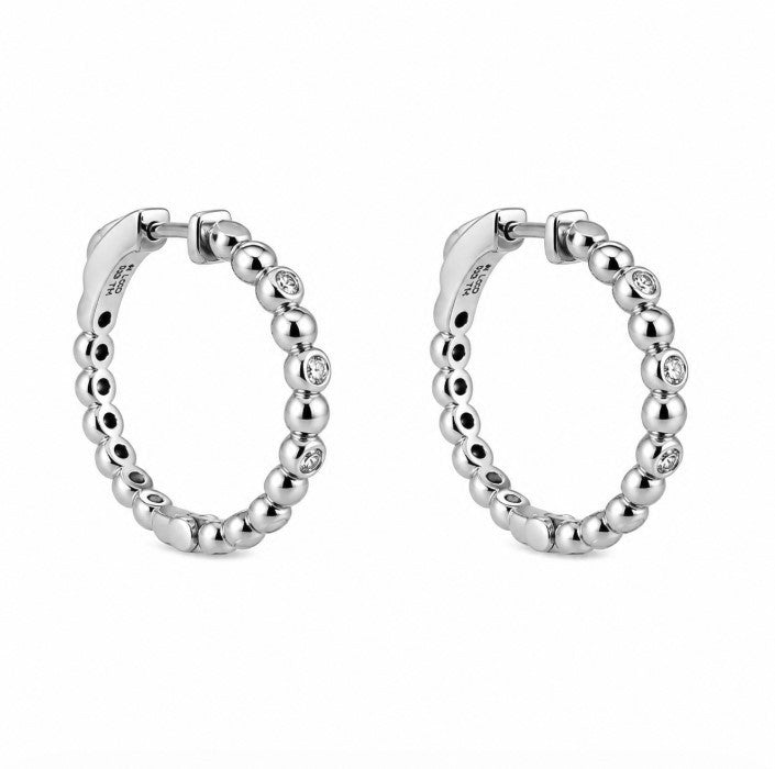 0.37 Ctw Lab Grown Diamond Earring in 925 Platinum Plated