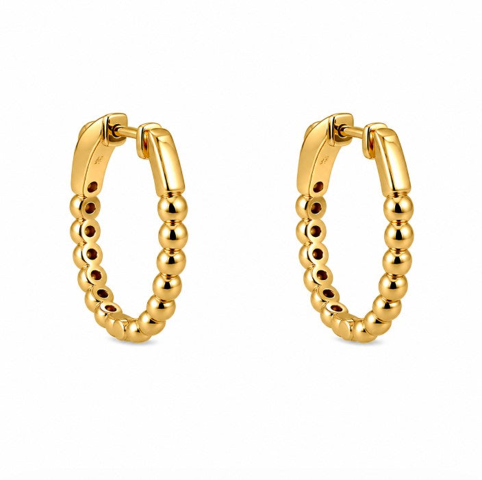 0.37 Ctw Lab Grown Diamond Earring in 925 Yellow Gold Plated
