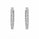 0.68 Ctw Lab Grown Diamond Earring in 925 Platinum Plated