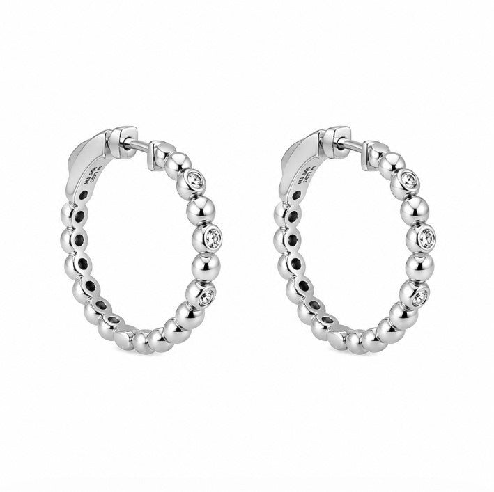 0.68 Ctw Lab Grown Diamond Earring in 925 Platinum Plated
