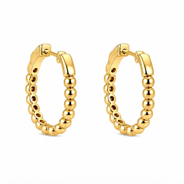 0.68 Ctw Lab Grown Diamond Earring in 925 Yellow Gold Plated