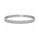 8.00 DEW Moissanite Flex Bangle in 925 Platinum Plated