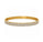 8.00 DEW Moissanite Flex Bangle in 925 Yellow Gold Plated