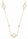 Pearl and Lab Grown Diamond Necklace in 925 Yellow Gold Plated