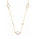 Pearl and Lab Grown Diamond Necklace in 925 Yellow Gold Plated