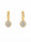 1.24 Ctw Lab Grown Diamond Earring in 925 Yellow Gold Plated