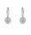 1.24 Ctw Lab Grown Diamond Earring in 925 Platinum Plated