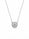 1.19 Ctw Lab Grown Diamond Necklace in 925 Platinum Plated