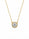 1.19 Ctw Lab Grown Diamond Necklace in 925 Yellow Gold Plated
