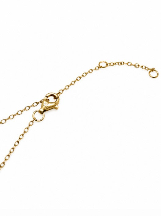 1.05 Ctw Lab Grown Diamond Necklace in 925 Yellow Gold Plated