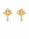 0.45 DEW Moissanite Earring in 925 Yellow Gold Plated