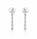 1.37 Ctw Lab Grown Diamond Earring in 925 Platinum Plated