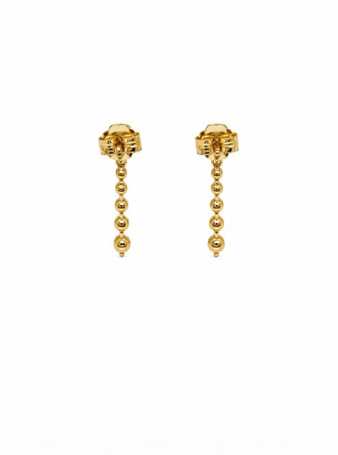 1.70 DEW Moissanite Earring in 925 Yellow Gold Plated