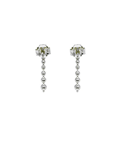 1.70 DEW Moissanite Earring in 925 Platinum Plated