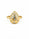 0.72 Ctw Lab Grown Diamond Ring in 925 Yellow Gold Plated