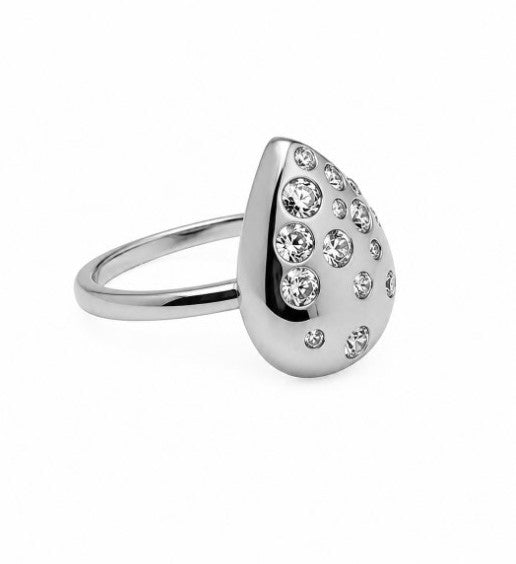 0.72 Ctw Lab Grown Diamond Ring in 925 Platinum Plated