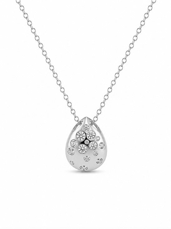 0.75 Ctw Lab Grown Diamond Necklace in 925 Platinum Plated
