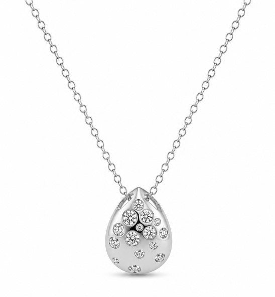 0.75 Ctw Lab Grown Diamond Necklace in 925 Platinum Plated